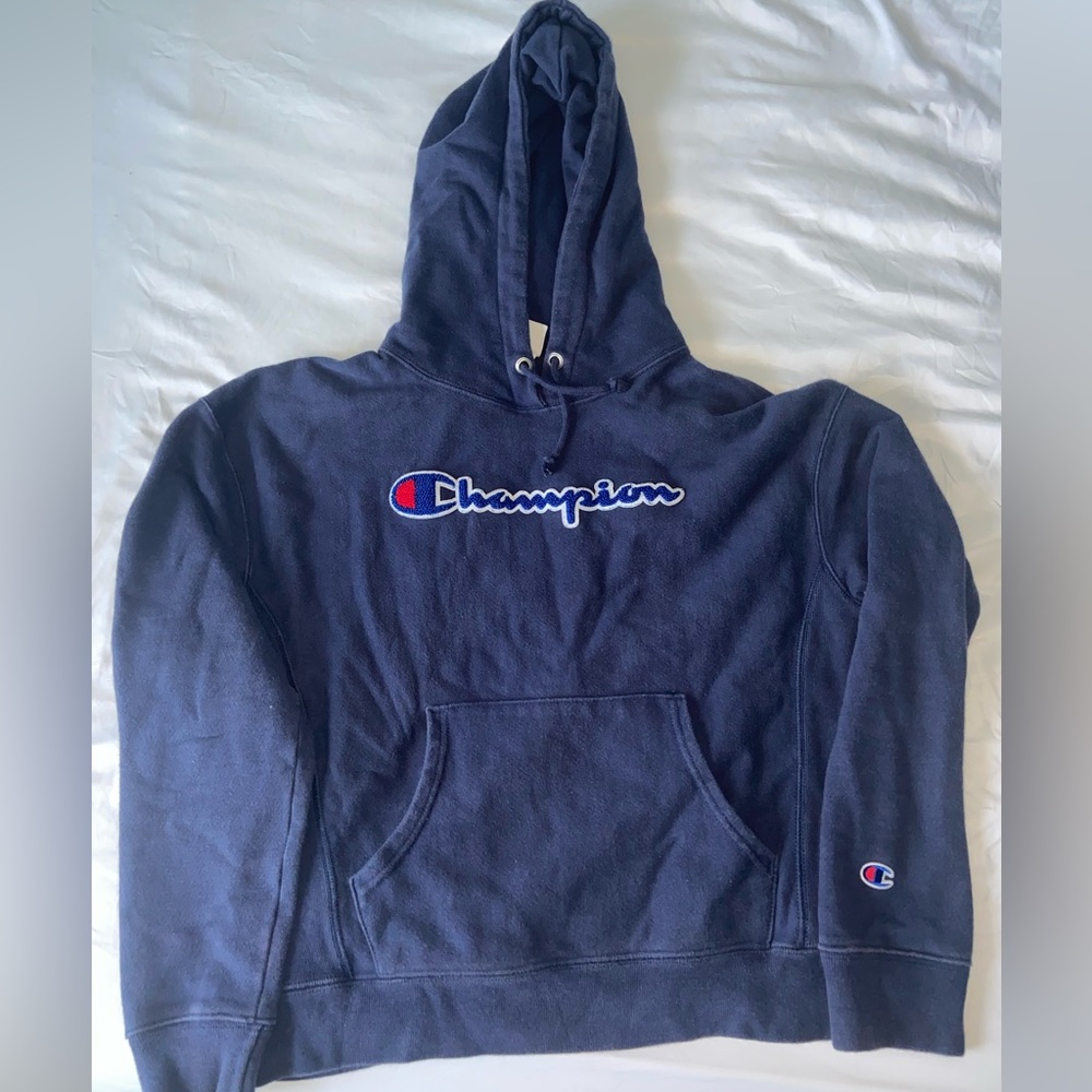 Navy Blue champion hoodie